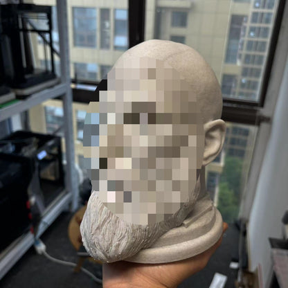 Warrior Kratos Head Sculpture Earphone Stand Headset Holder Desktop Creative Decoration Headphone Rack