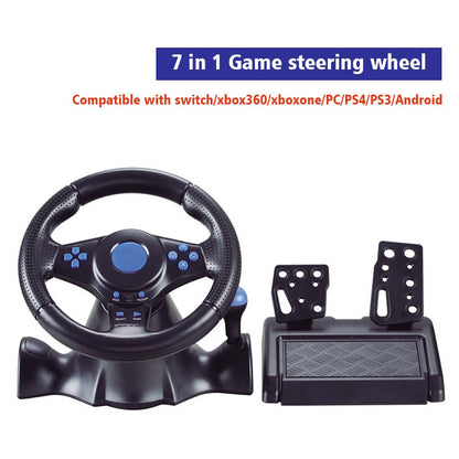 7-in-1 steering wheel Suitable for Switch/Xbox One/360/PS4/PS2/PS3/PC racing games