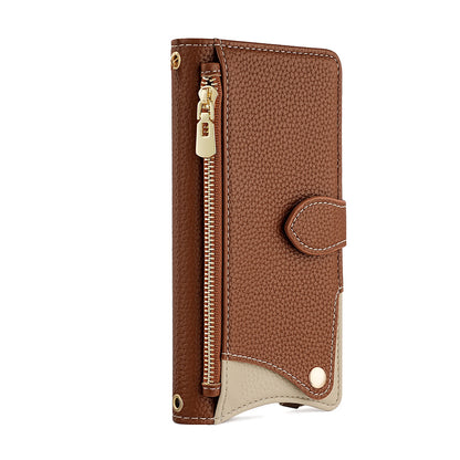 Makeup mirror Apple 17 Promax crossbody phone case suitable for iPhone 15 stand 16 card insertion 13 phone case