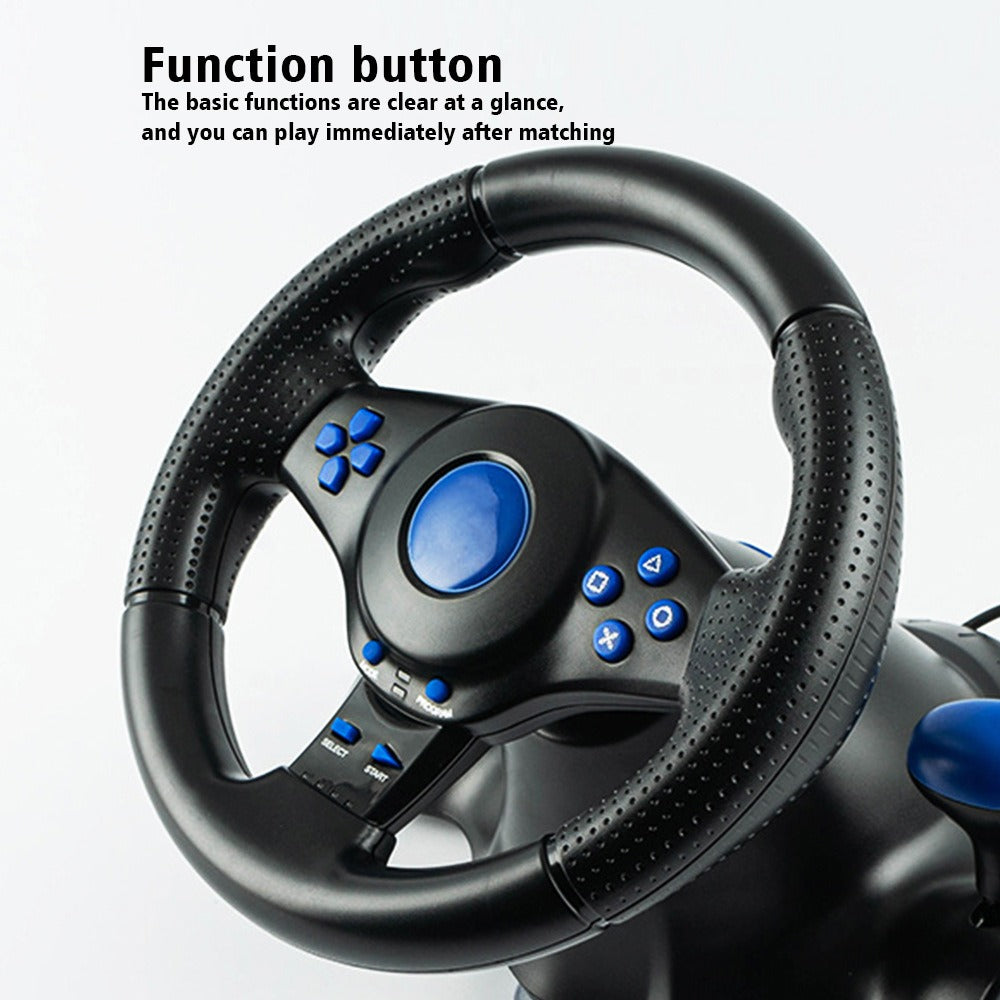 7-in-1 steering wheel Suitable for Switch/Xbox One/360/PS4/PS2/PS3/PC racing games