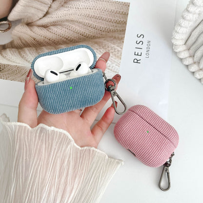 Apple Wireless Earphone Case Suitable for Airpods Pro2 Pure Ribbon Buckle Earphone Protective Cover