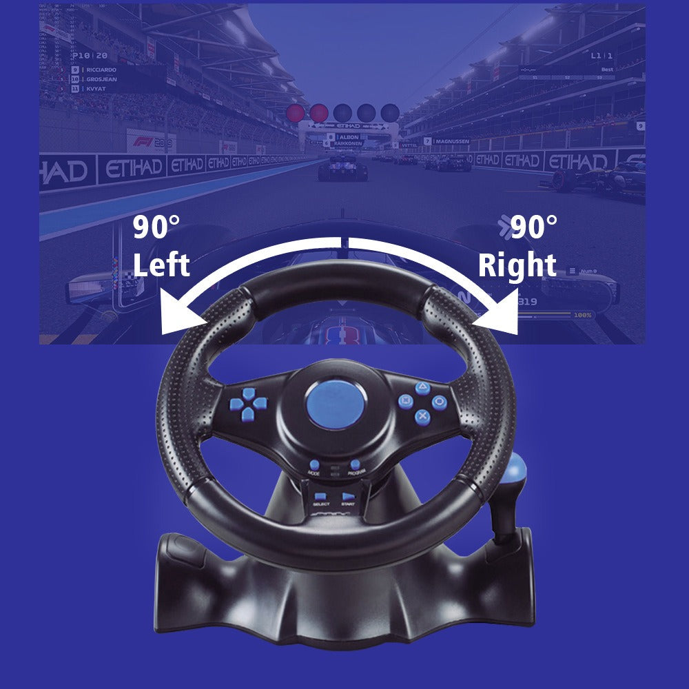 7-in-1 steering wheel Suitable for Switch/Xbox One/360/PS4/PS2/PS3/PC racing games