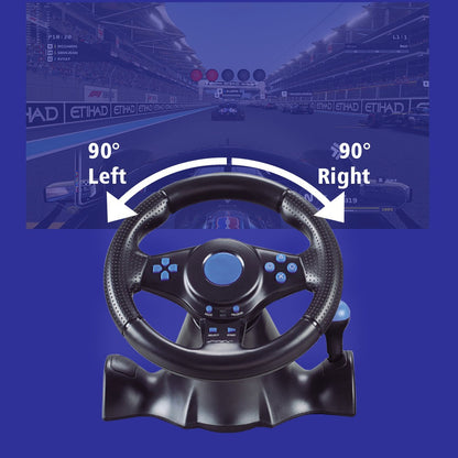 7-in-1 steering wheel Suitable for Switch/Xbox One/360/PS4/PS2/PS3/PC racing games